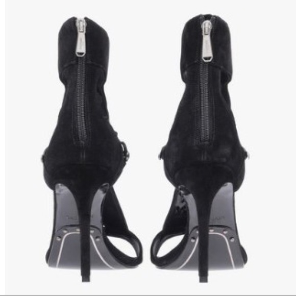 BALMAIN Women's JODY Lace-up Suede Sandal - Picture 5 of 8